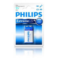 Philips 6LR61E1B Pila ultra alcalina 9V Batera (6LR61E1B/10)